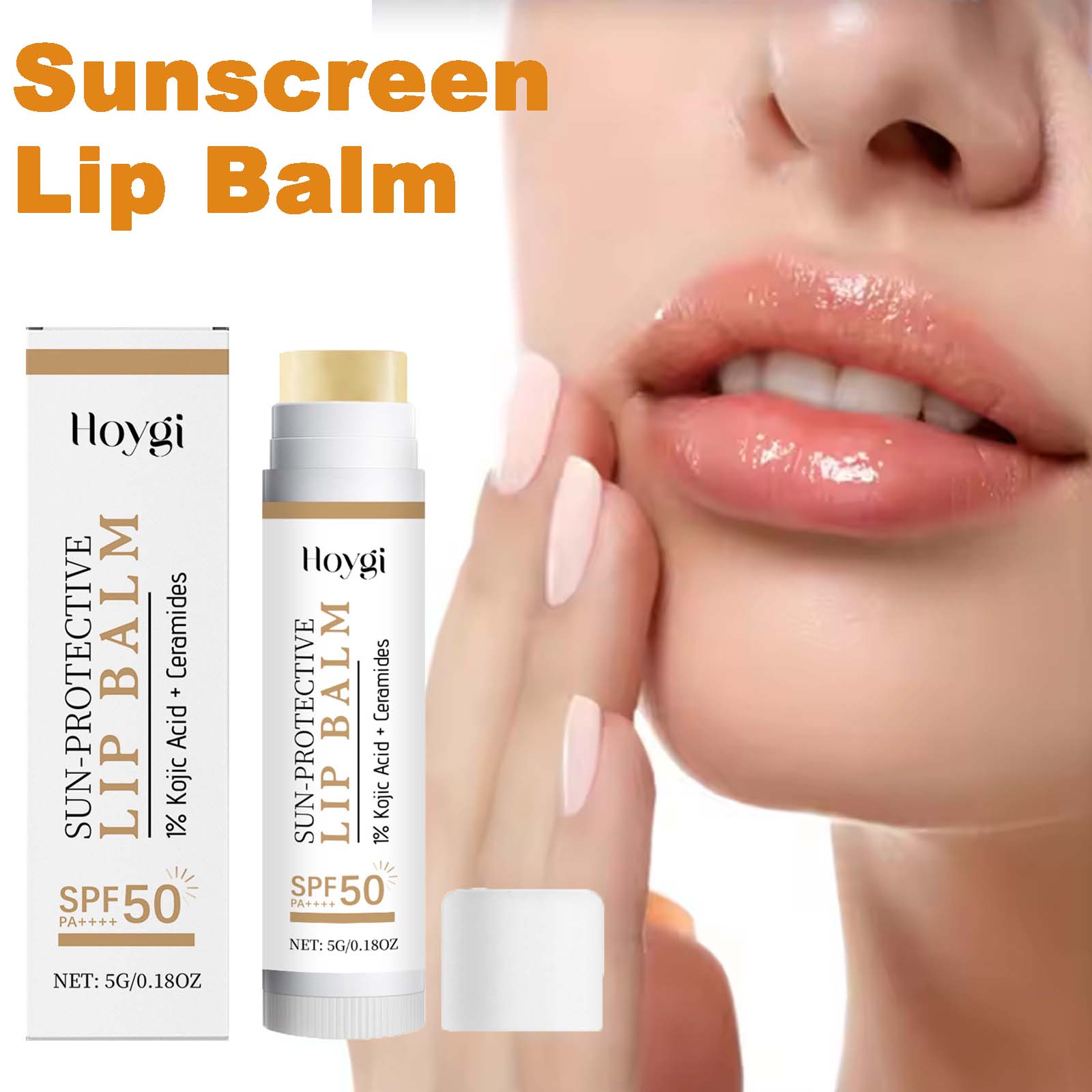 Ceramide Moisturizer - Zonbeschermende lippenbalsem SPF50+ Hydraterende lip Sunblock