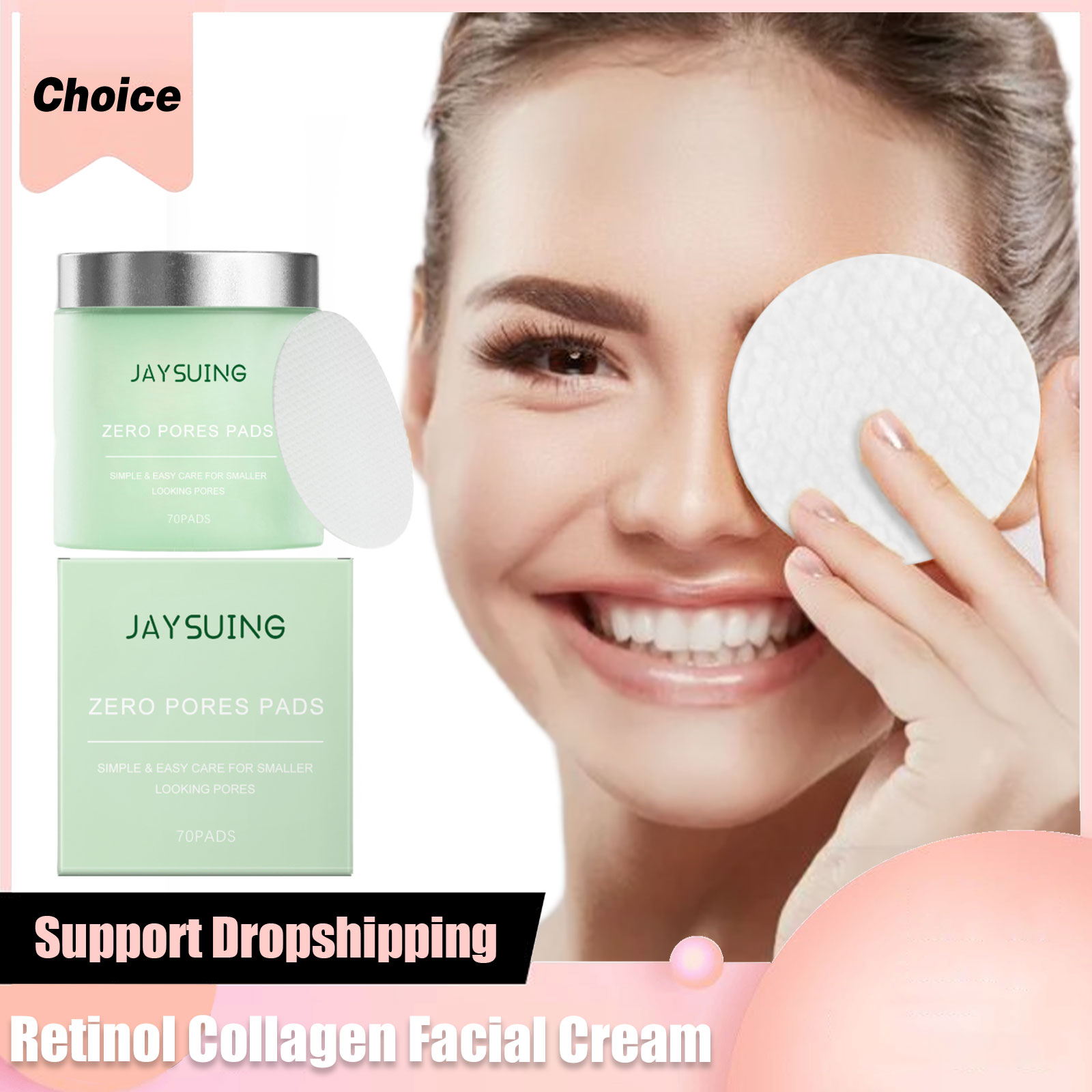 Lactic Acid Toner - Salicylzuur Pads Porie Verminderen Melkzuur Kalmerende