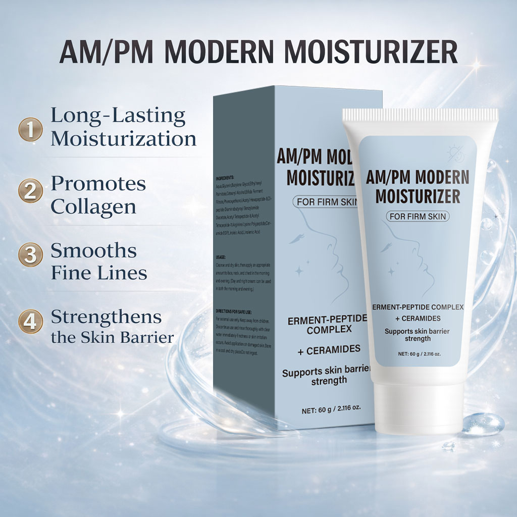 Ceramide Moisturizer - AM/PM Moderne Hydraterende Gezichtscrème met Peptiden,