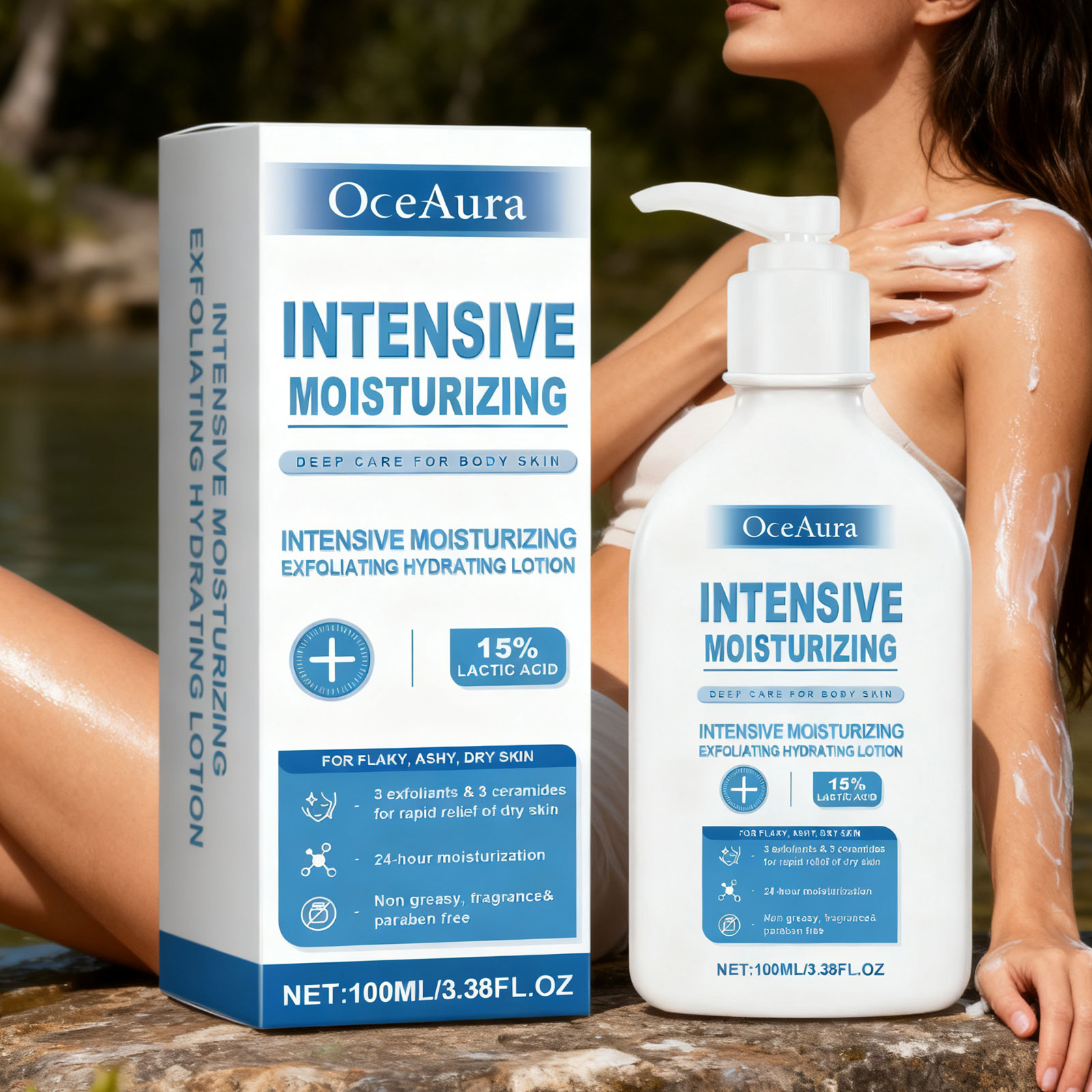 Lactic Acid Toner - OceAura Intensieve genezende bodylotion voor de